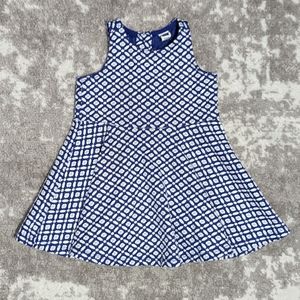 Janie and Jack | Blue and White Dress | 12-18 Months